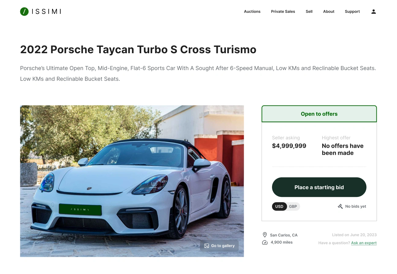 Issimi web design case study preview image