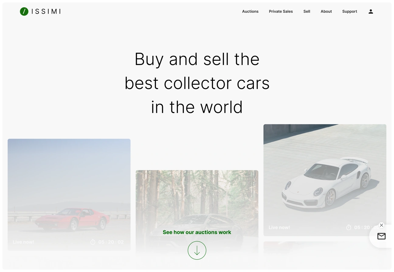 Issimi web design case study preview image